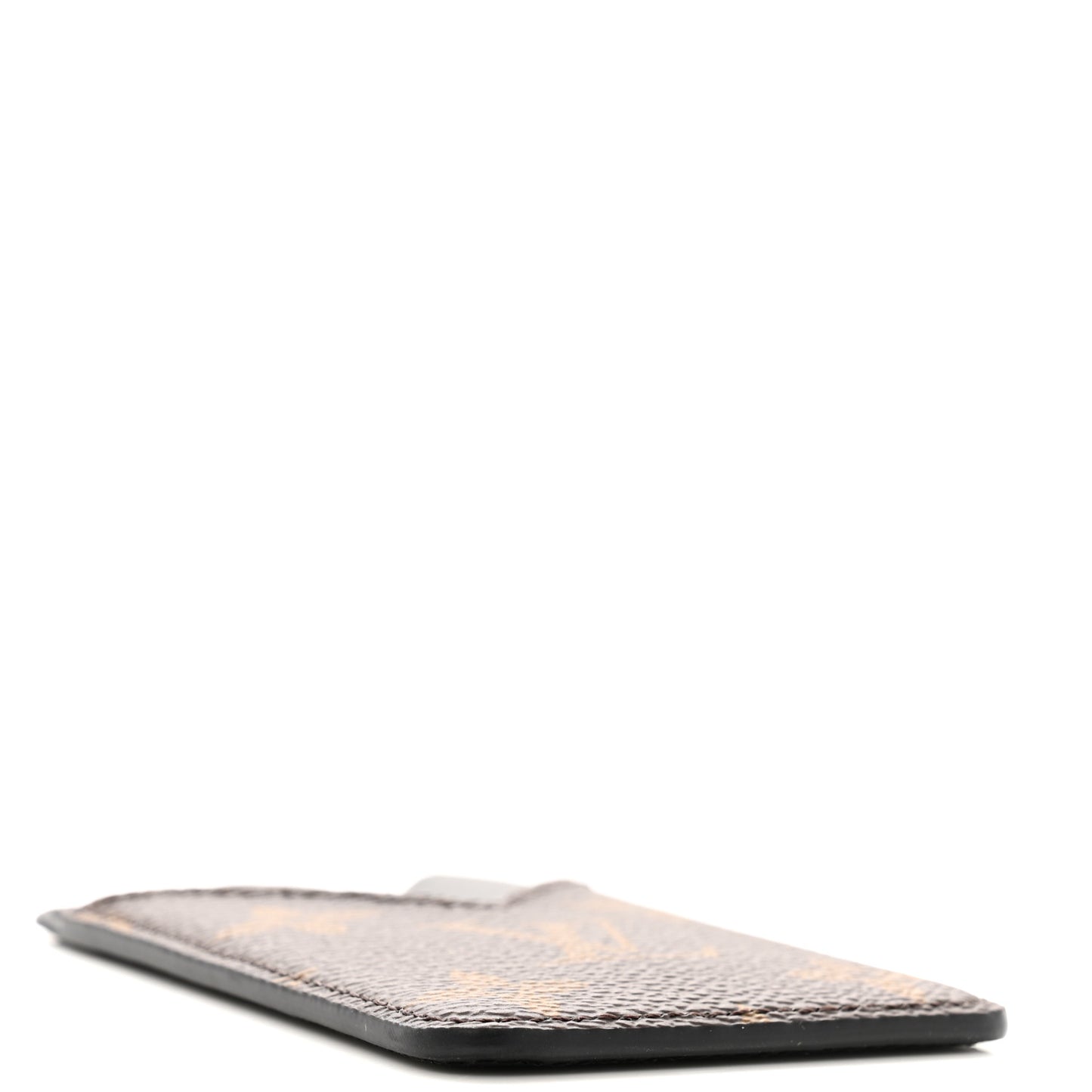 Monogram Macassar Porte-Cartes Magnet Noir