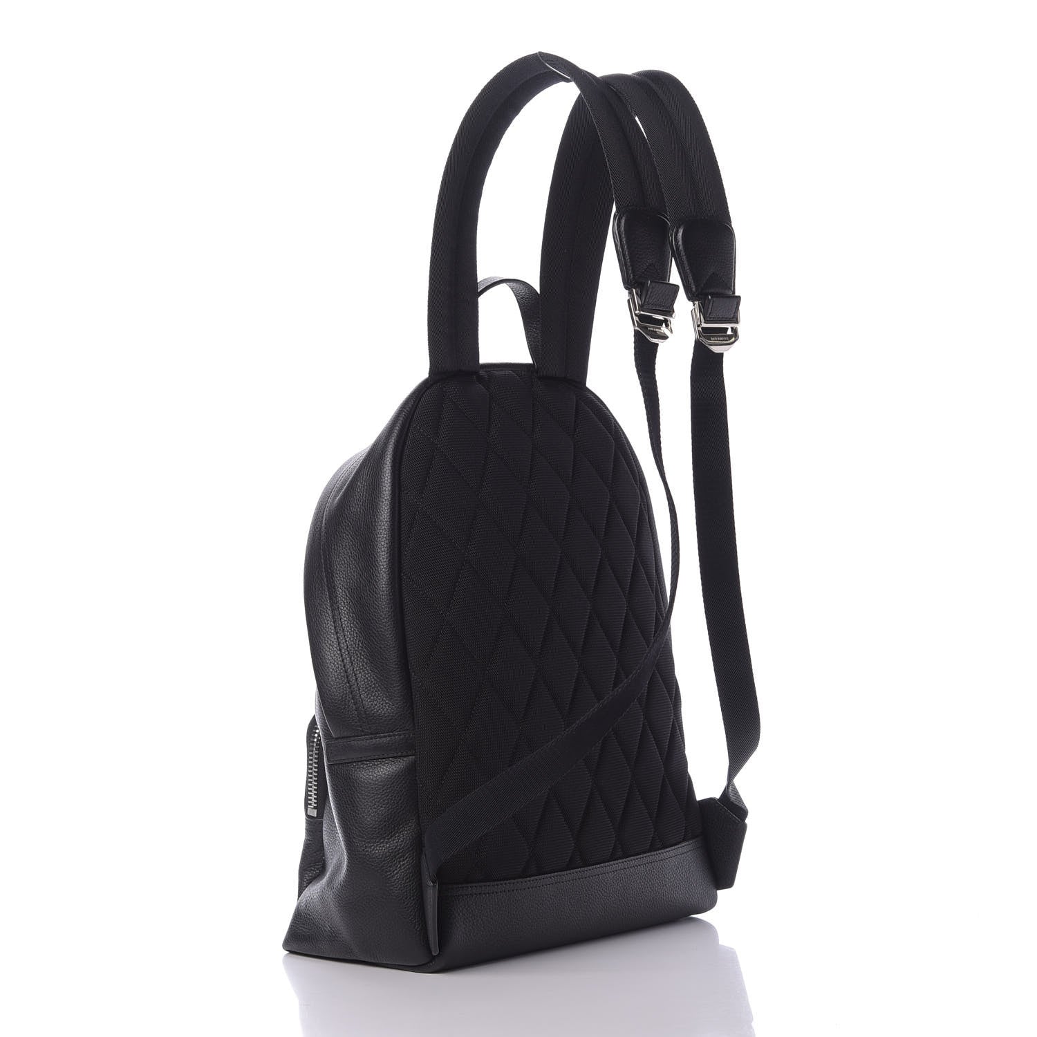 Burberry Pebbled Calfskin Abbeydale Simple Backpack Black 2 of 10