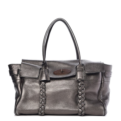 Mulberry Metallic Classic Grain Braided Bayswater 1 of 12
