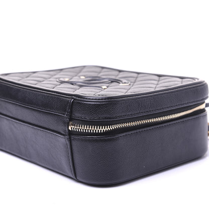 Chanel Caviar Quilted Medium CC Filigree Vanity Case Black 8 of 18