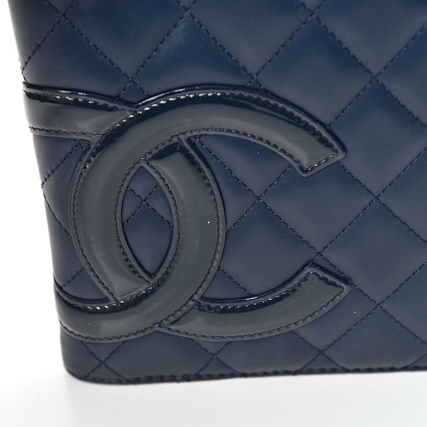 Chanel Calfskin Cambon Zip Around Organizer Wallet Navy 16 of 17