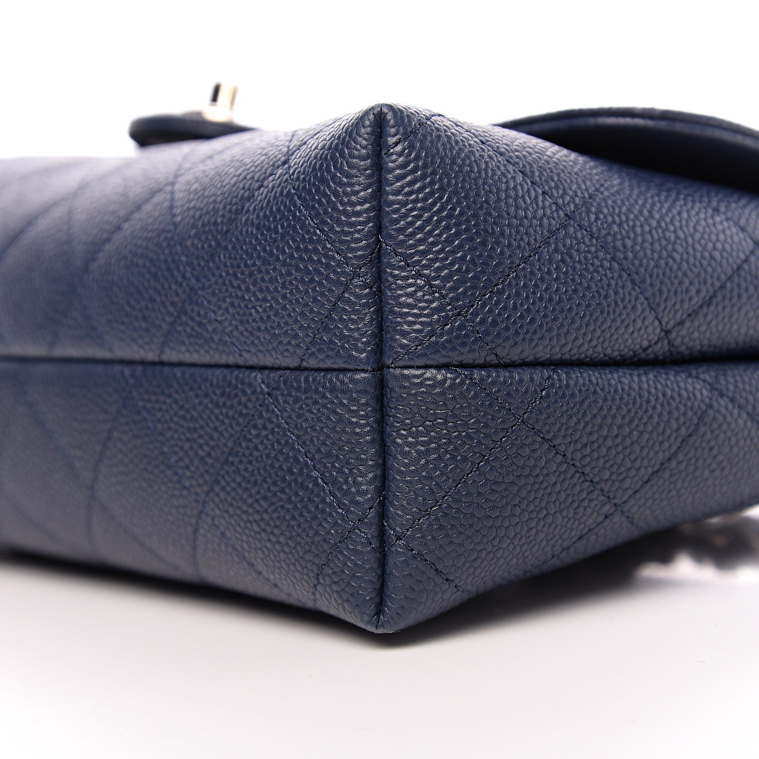 Chanel Caviar Quilted City Walk Flap Navy Blue 8 of 10