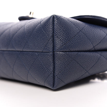 Chanel Caviar Quilted City Walk Flap Navy Blue 8 of 10