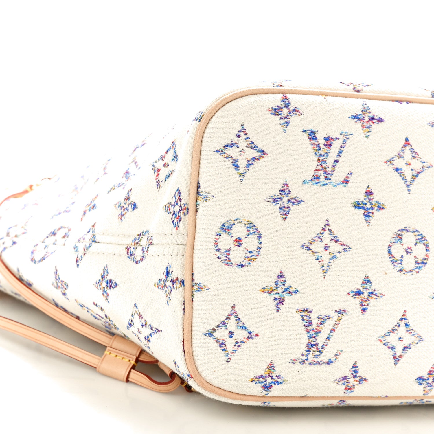 Louis Vuitton Monogram Jacquard Neverfull MM Multicolor Beige 9 of 10