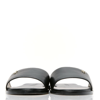 Jimmy Choo Nappa Minea Flat Sandals 36 Black 2 of 4