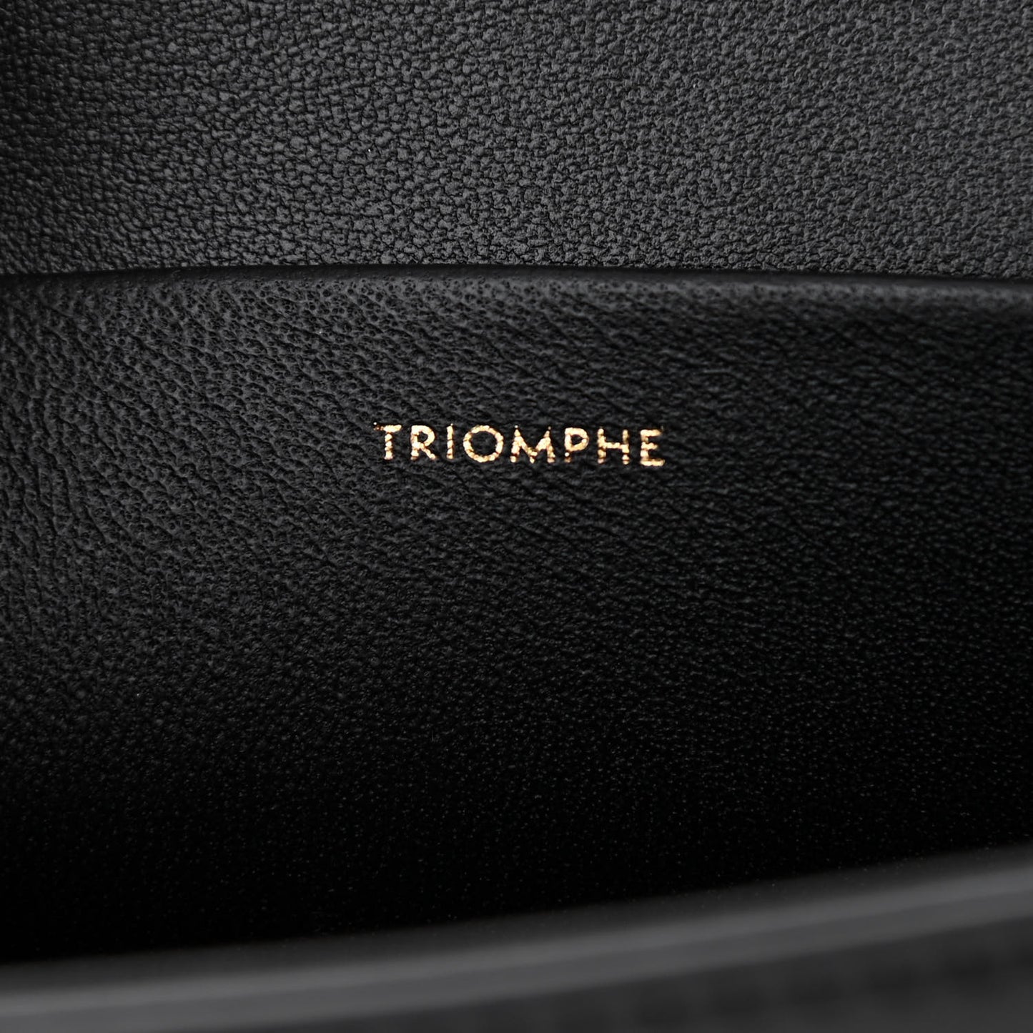 Shiny Calfskin Cuir Triomphe Chain Shoulder Bag Black