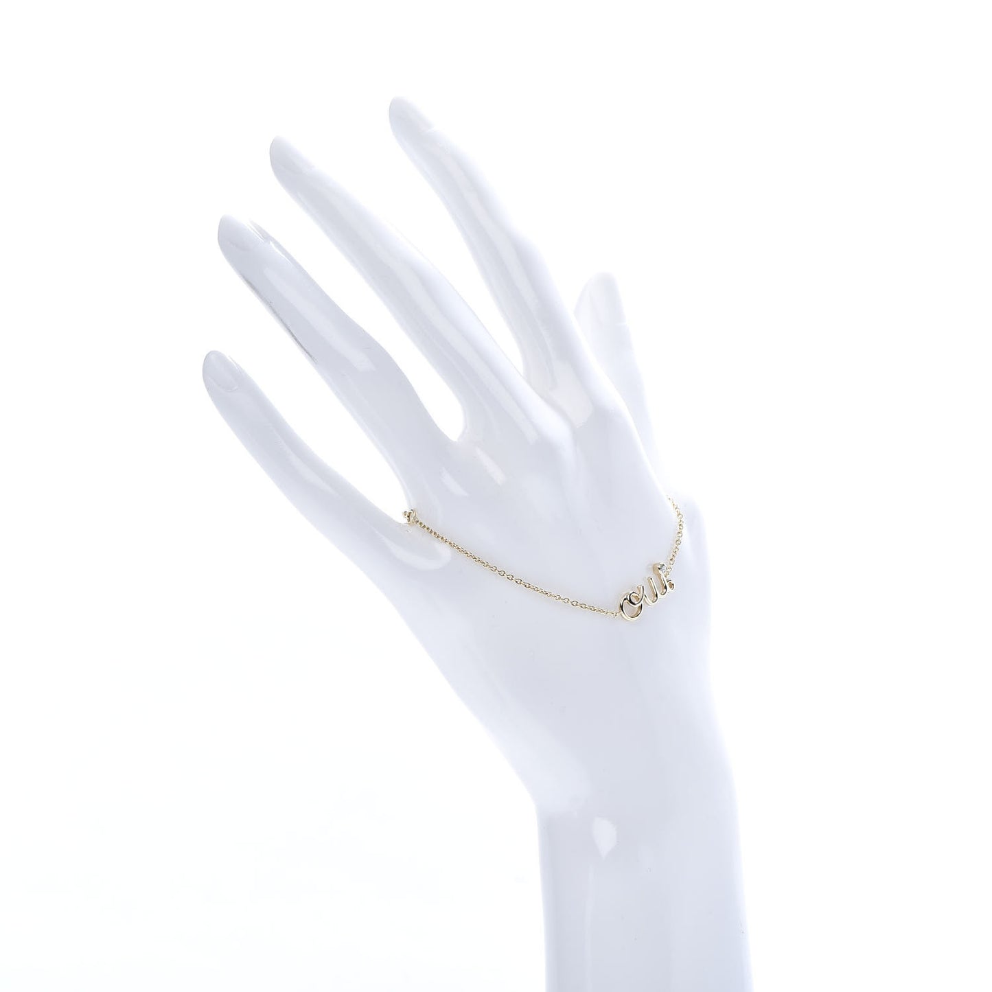 18K Yellow Gold Diamond Oui Bracelet