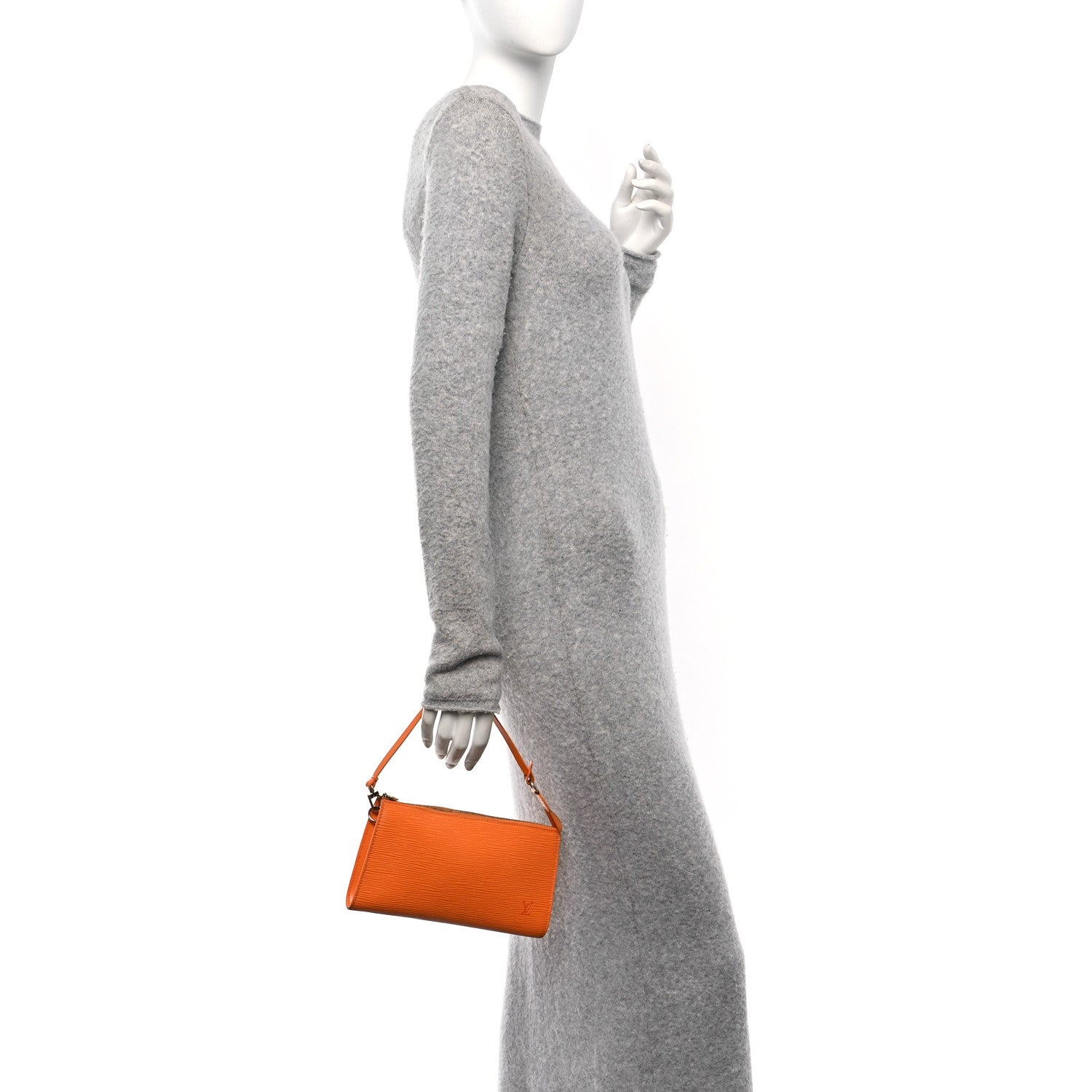 Louis Vuitton Epi Pochette Accessories 24 Mandarin 2 of 12