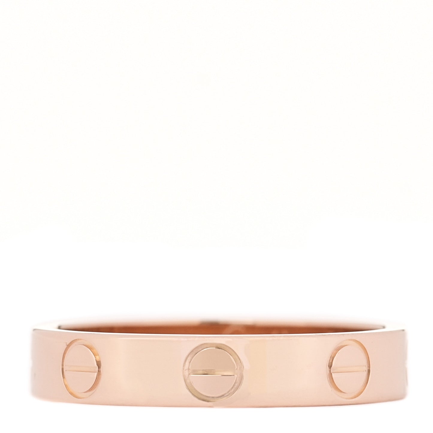 18K Pink Gold 3.5mm LOVE Wedding Band Ring 51 5.75