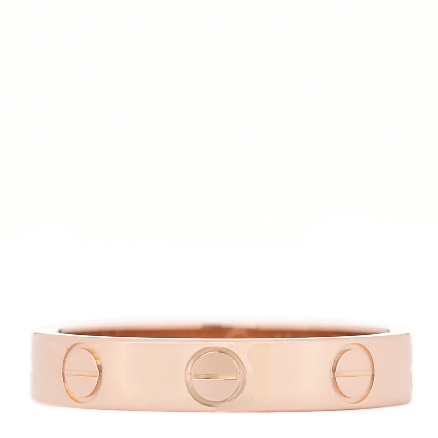 Cartier 18K Pink Gold 3.5mm LOVE Wedding Band Ring 51 5.75 1 of 5