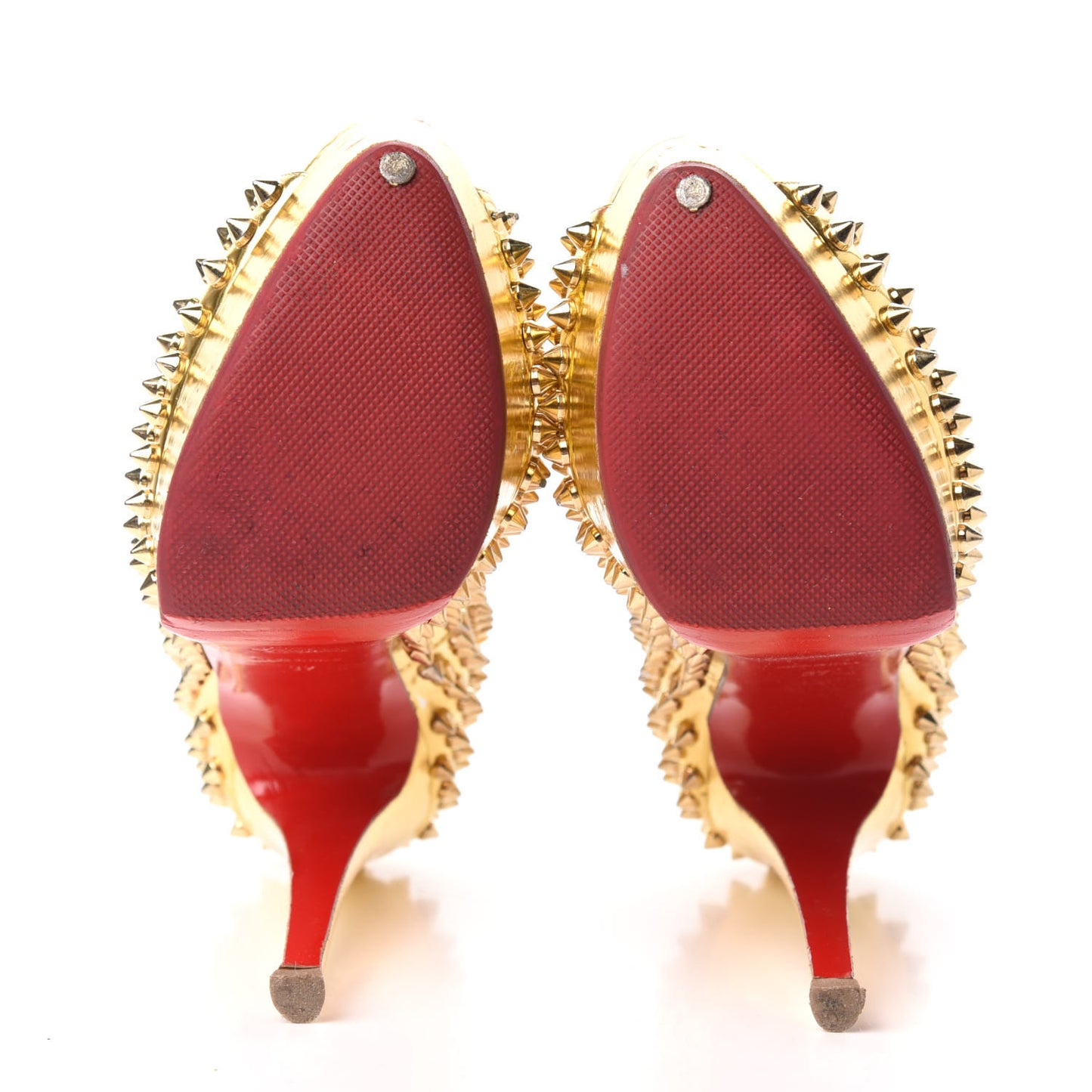 Specchio Lady Peep Spikes 150 Pumps 37 Gold
