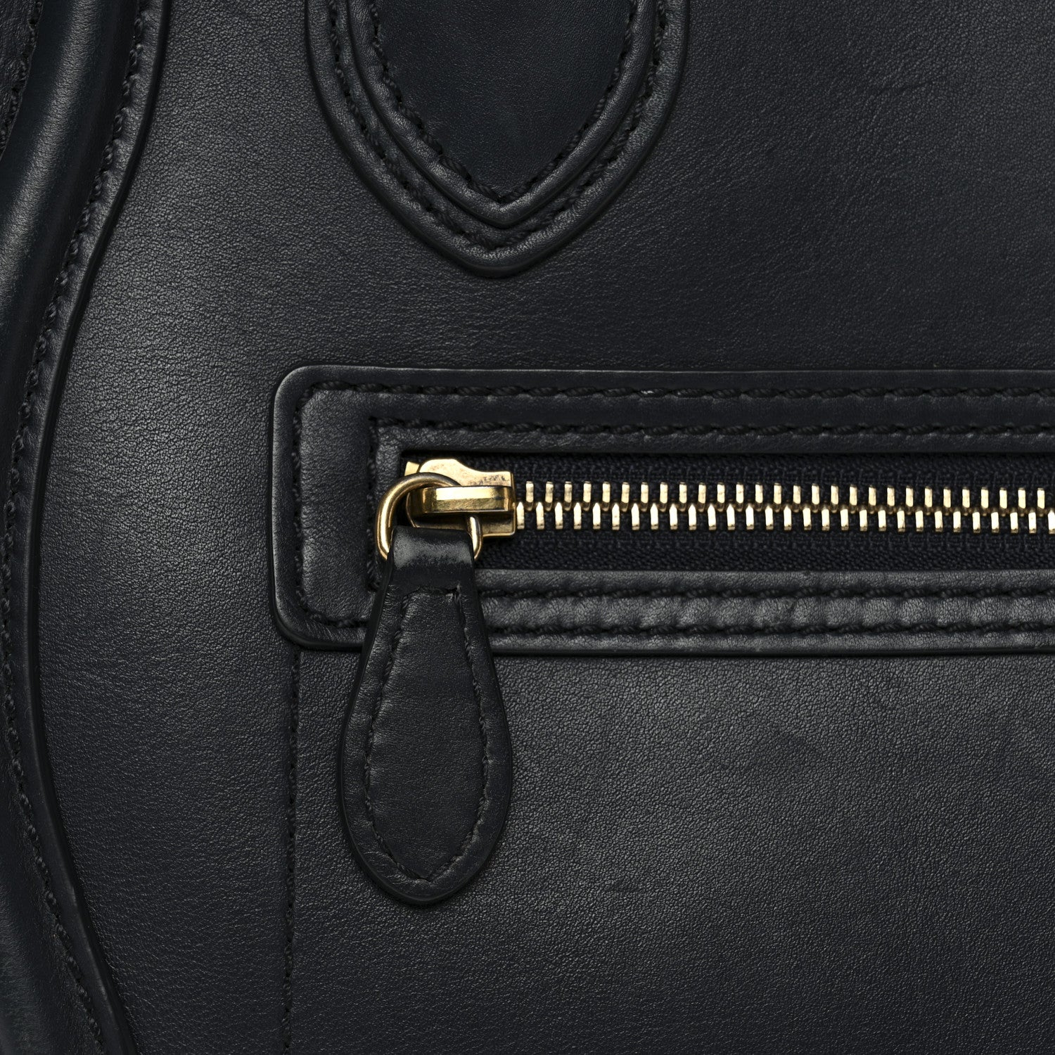 Celine Smooth Calfskin Micro Luggage Navy Blue 15 of 17