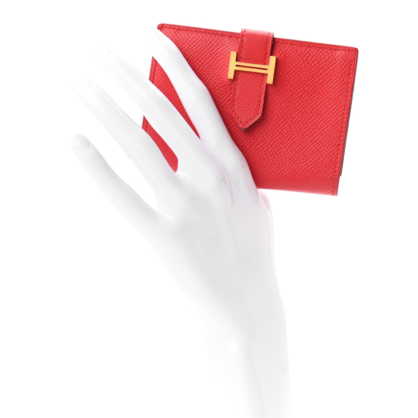 Epsom Bearn Card Holder Wallet Rouge Tomate
