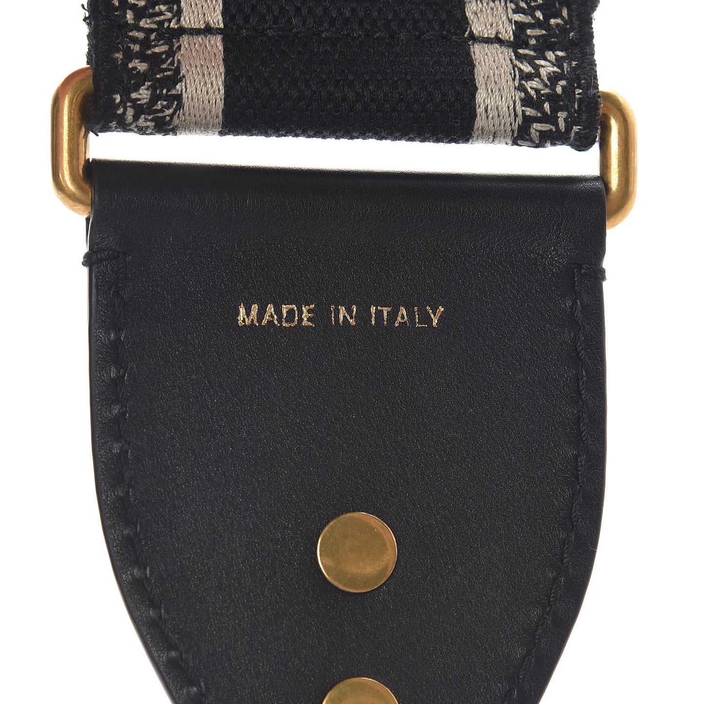 Canvas Embroidered Shoulder Strap Blue