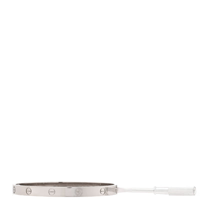 Cartier 18K White Gold LOVE Bracelet 19 4 of 8