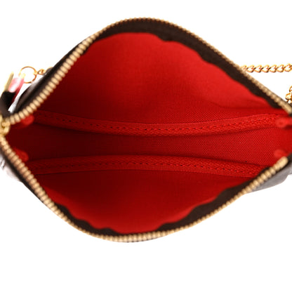 Louis Vuitton Monogram 2021 Christmas Animation London Mini Pochette Accessories Red 5 of 9