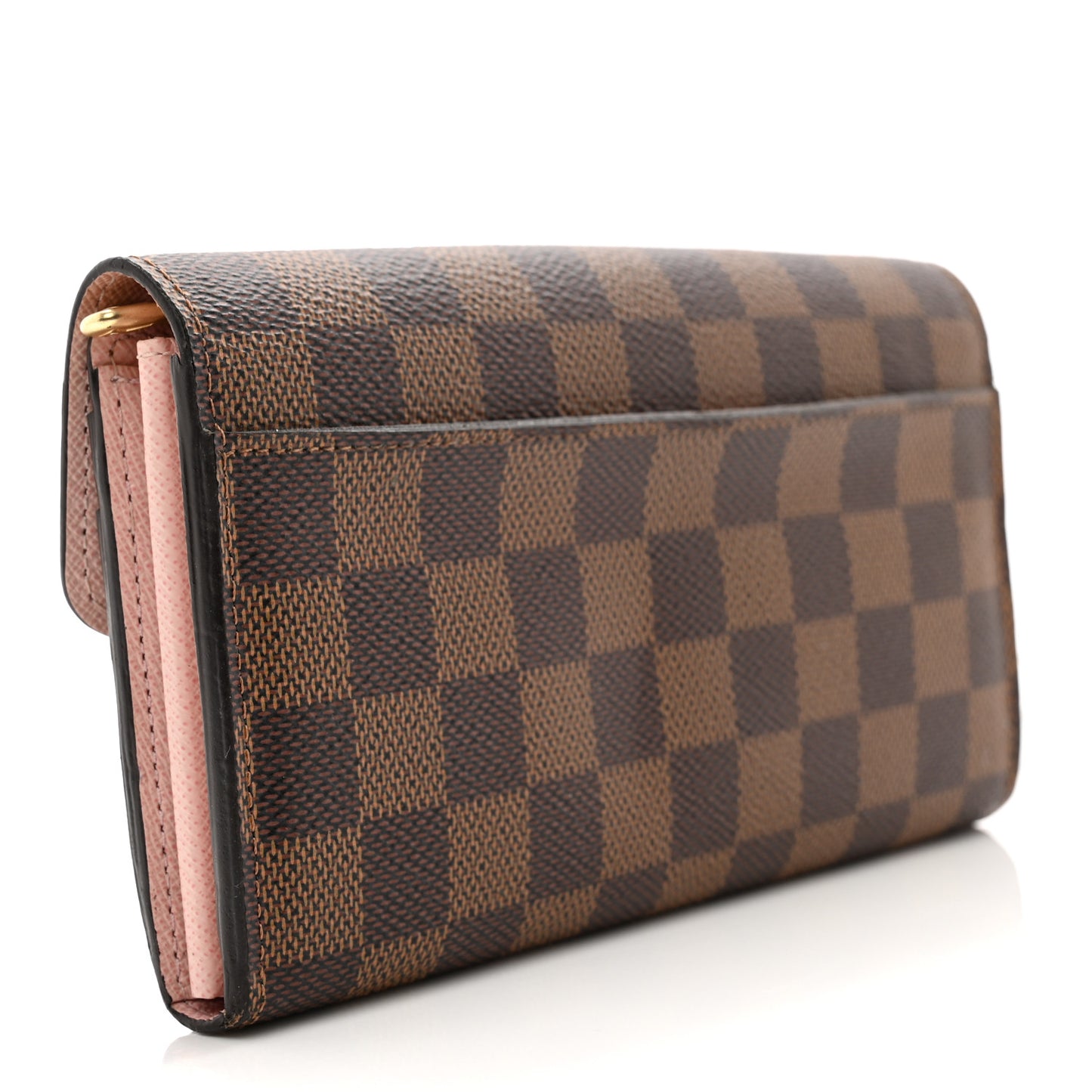 Damier Ebene Sarah Wallet NM Rose Ballerine