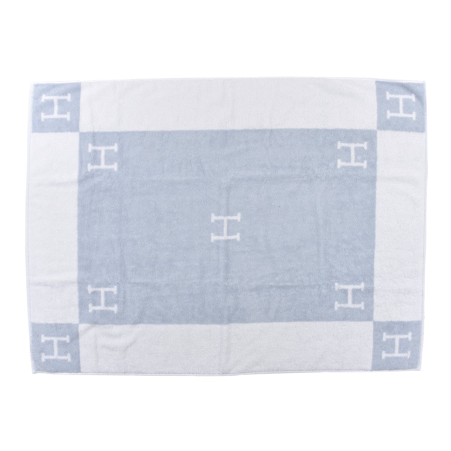 Hermes Cotton Avalon Bath Towel Bleu Glacier 2 of 4