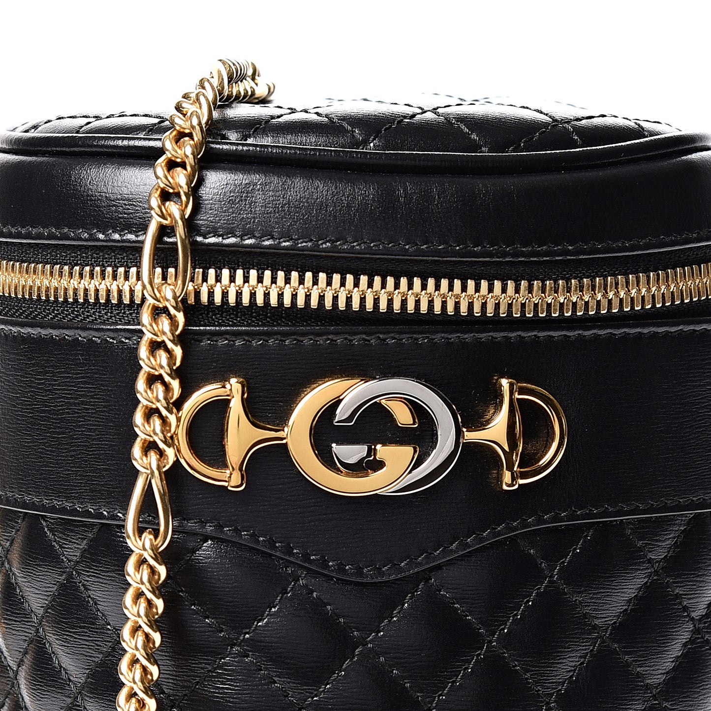 Calfskin Trapuntata Zumi Belt Bag Black