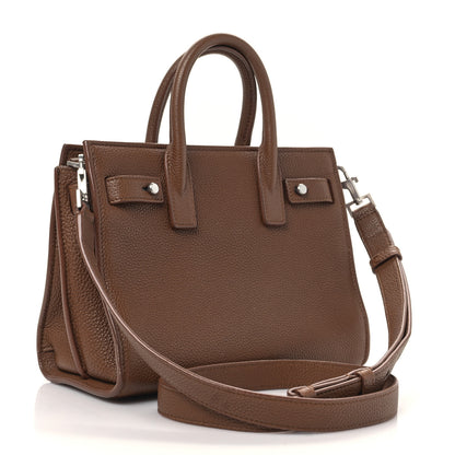 Saint Laurent Grained Calfskin Nano Supple Sac De Jour Moka 3 of 9