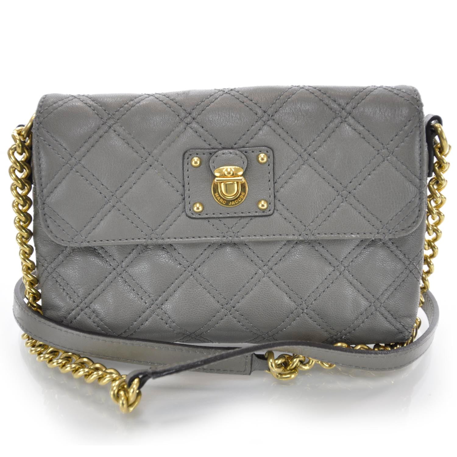 Marc Jacobs Leather The Single Grey 1 of 7