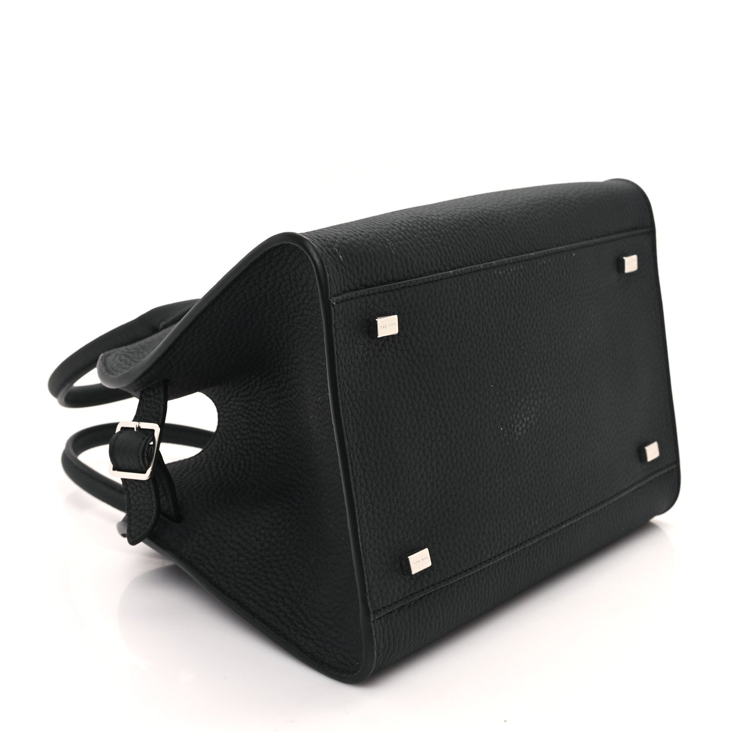 Grained Calfskin Soft Margaux 10 Bag Black