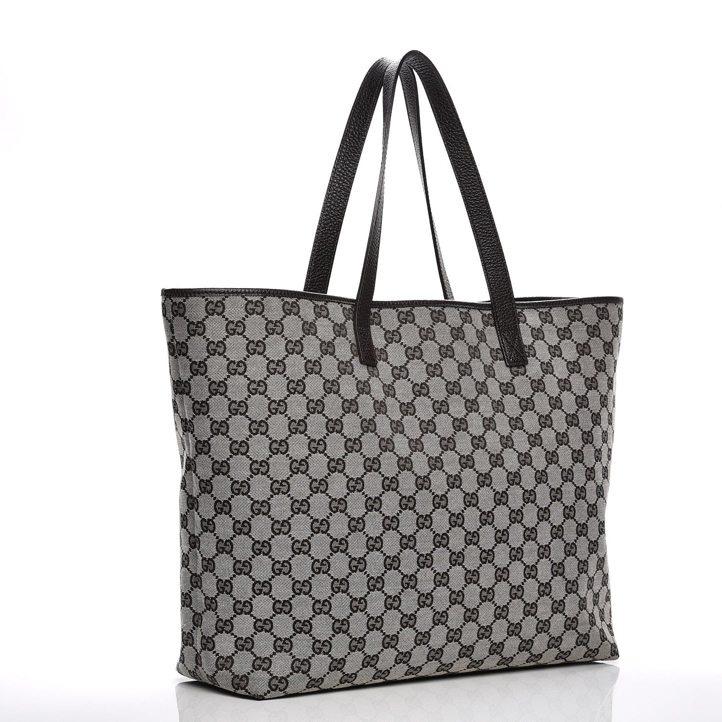GG Monogram Large Tote Dark Brown