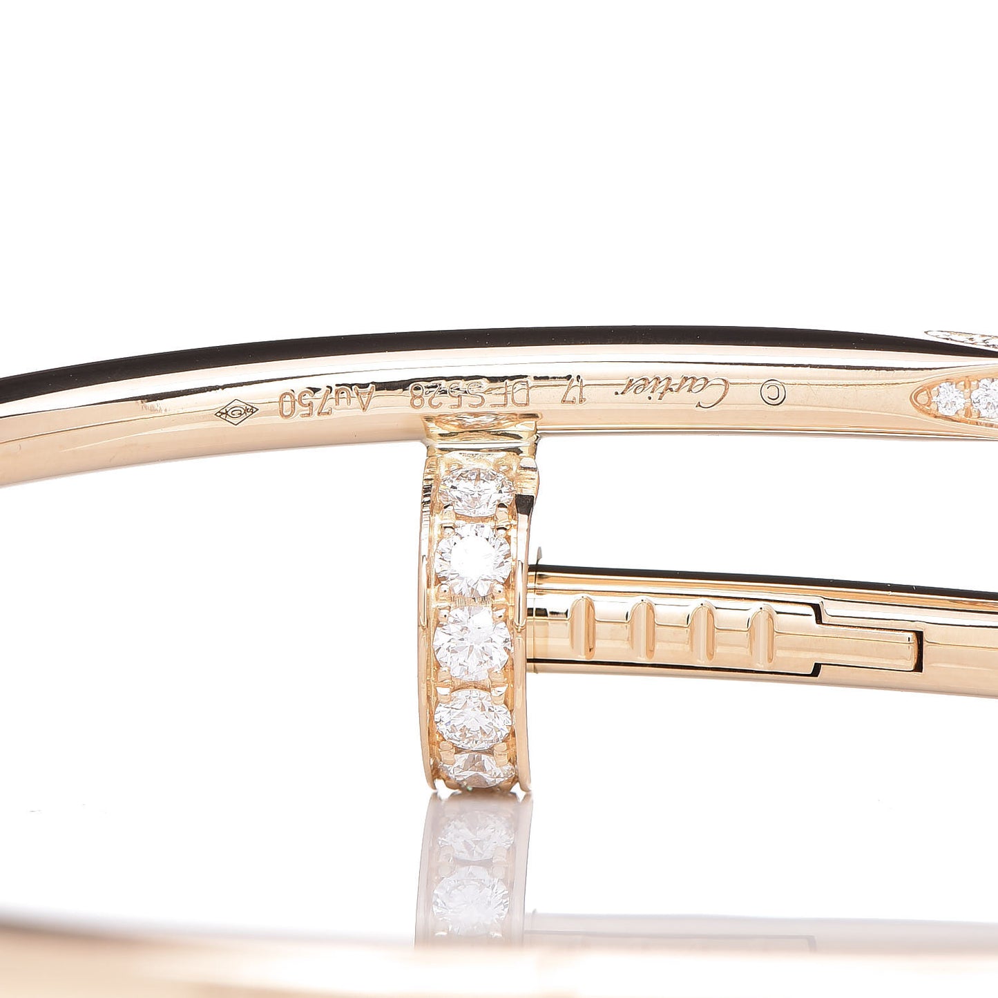 18K Yellow Gold Diamond Juste Un Clou Bracelet 17