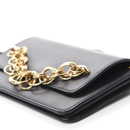 Chloe Smooth Calfskin Drew Bijou Clutch Black 7 of 10