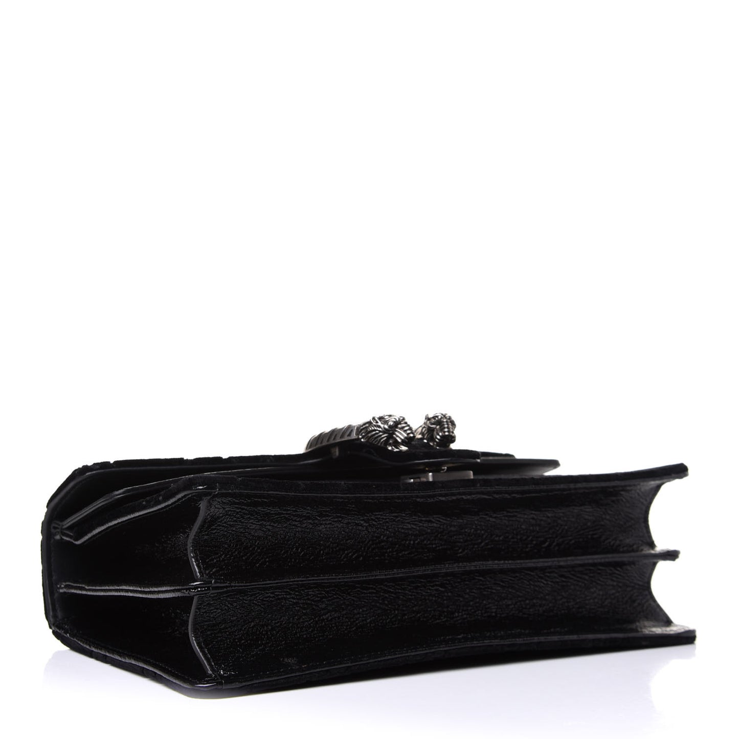 Velvet GG Monogram Small Dionysus Shoulder Bag Black
