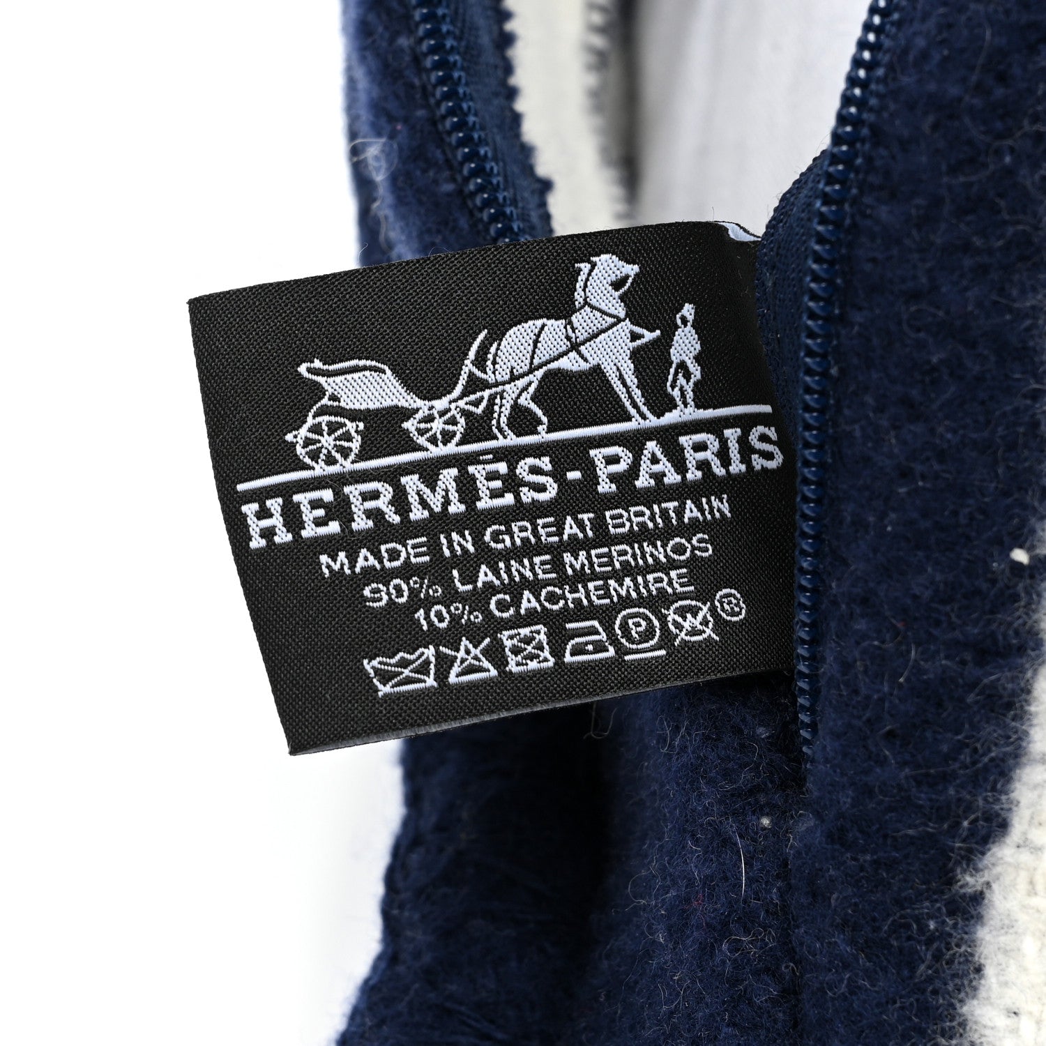 Hermes Wool Cashmere Avalon III Pillow PM Ecru Caban 3 of 3