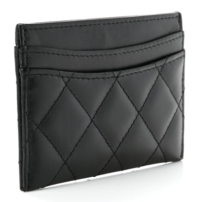 Chanel Lambskin Quilted Card Holder Black 3 of 8