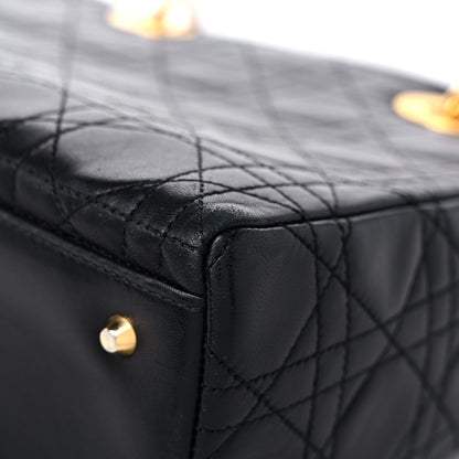 Christian Dior Lambskin Cannage Medium Lady Dior Black 11 of 15