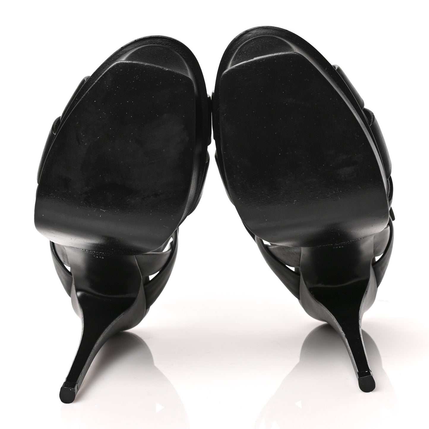 Calfskin Tribute 105 Platform Sandals 38 Black