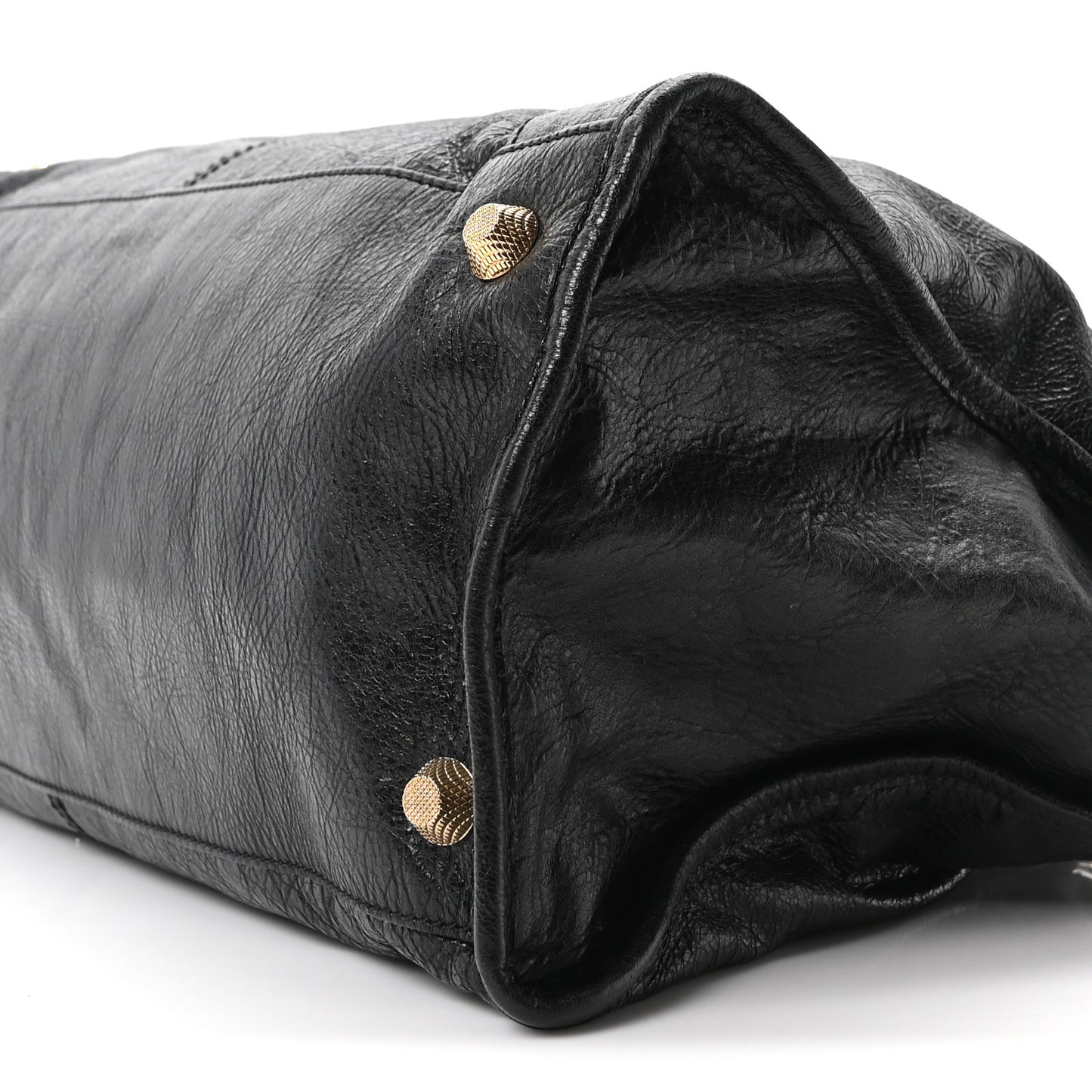 Agneau Giant 12 Gold Hardware Work Black