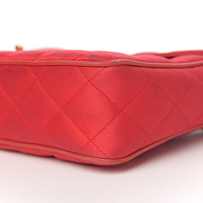 Chanel Satin Quilted CC Tassel Camera Case Red 14 of 15