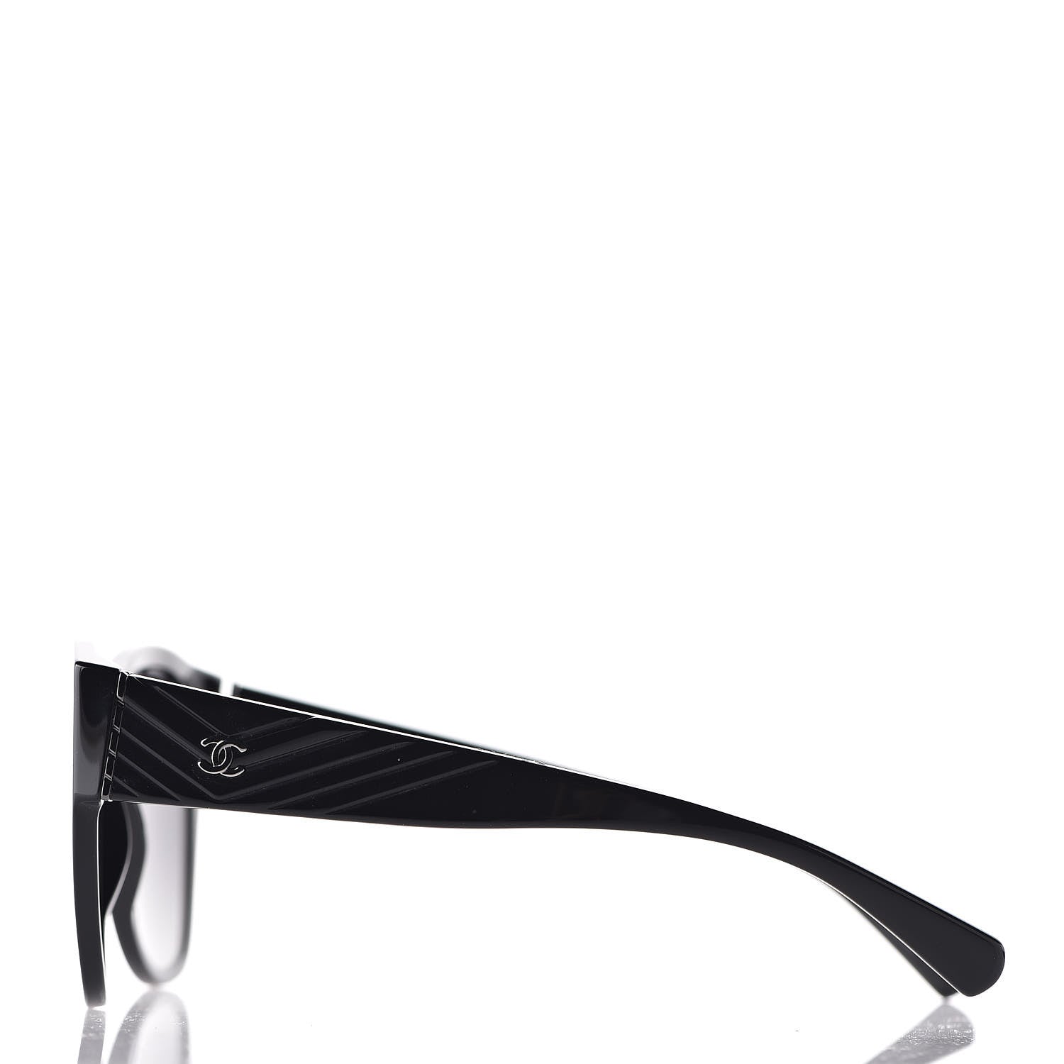 Chanel Acetate Polarized Butterfly CC Sunglasses 5412 Black 4 of 8