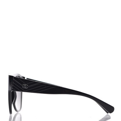 Chanel Acetate Polarized Butterfly CC Sunglasses 5412 Black 4 of 8