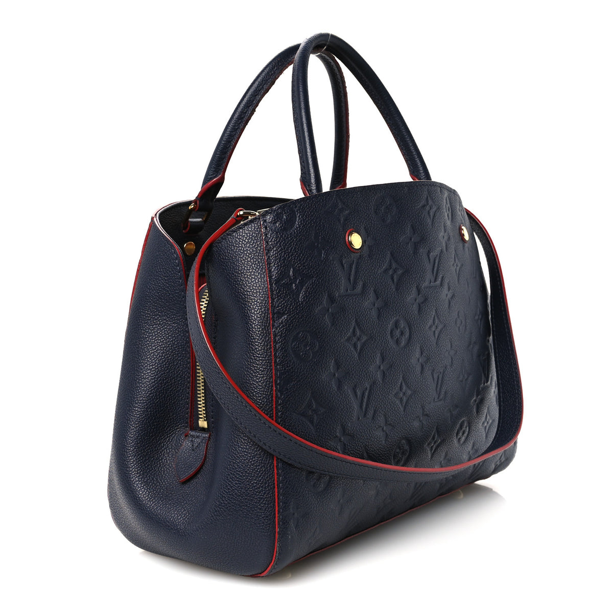 Louis Vuitton Empreinte Montaigne MM Marine Rouge 3 of 12