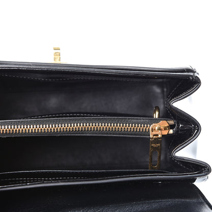 Celine Patent Calfskin Small 16 Top Handle Bag Black 4 of 9