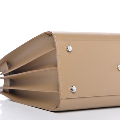 Saint Laurent Grained Calfskin Small Sac De Jour Dark Beige 6 of 9