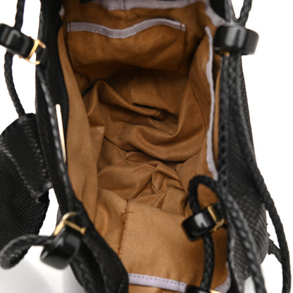 Jimmy Choo Calfskin Snakeskin Embossed Elaphe Snakeskin Robin Bag Black 4 of 9