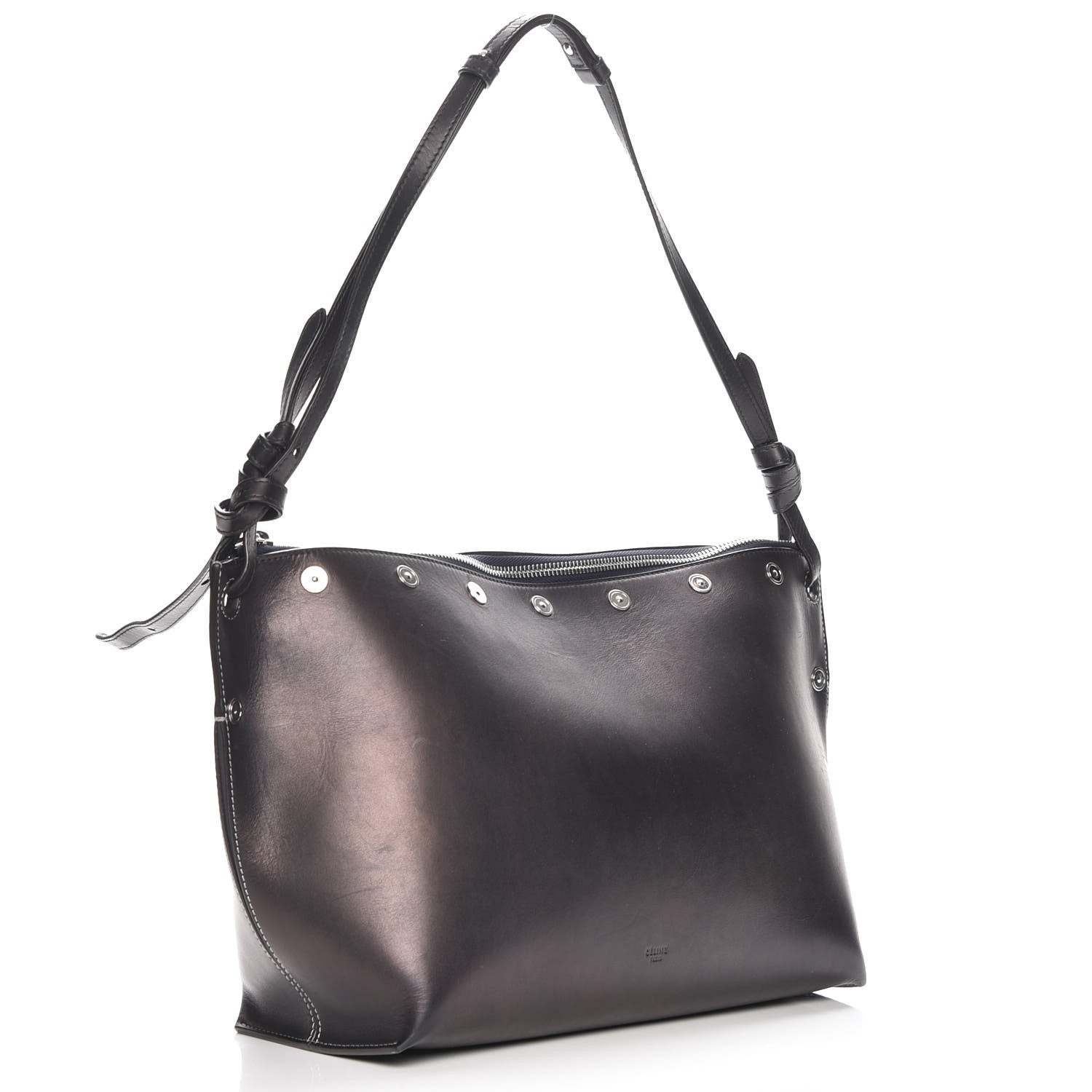 Celine Natural Calfskin Studded Medium Sailor Bag Navy Blue 3 of 8