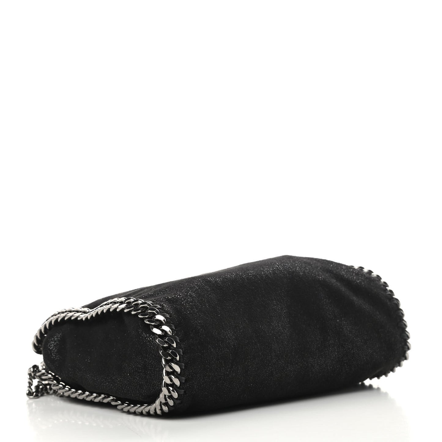 Shaggy Deer Mini Falabella Fold Over Tote Black