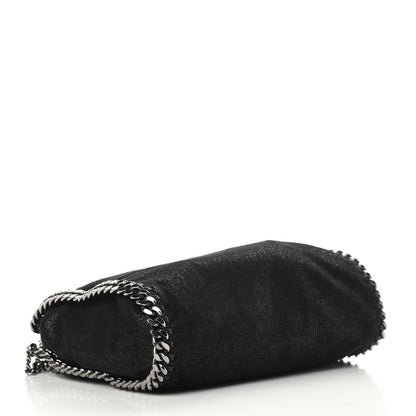 Stella McCartney Shaggy Deer Mini Falabella Fold Over Tote Black 4 of 12