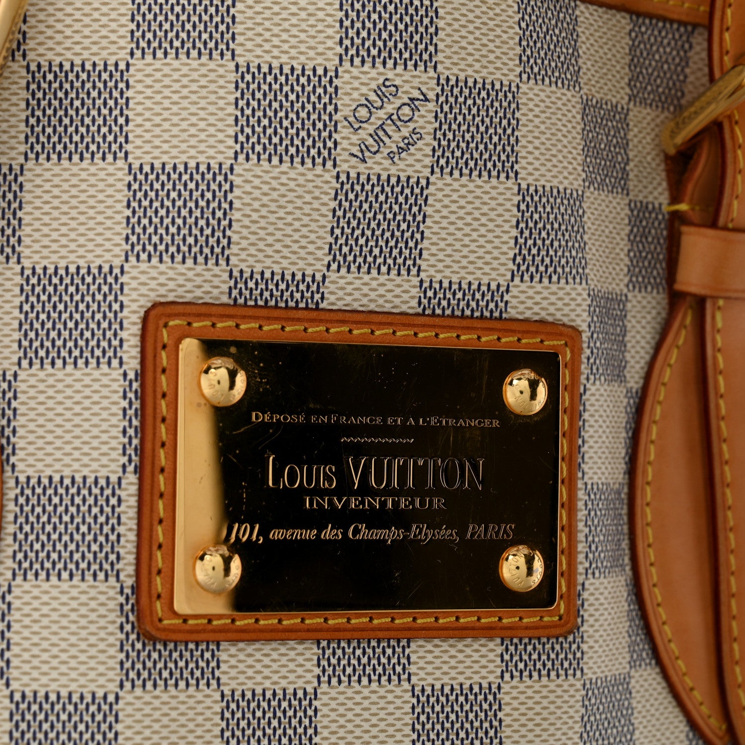 Louis Vuitton Damier Azur Hampstead MM 11 of 13