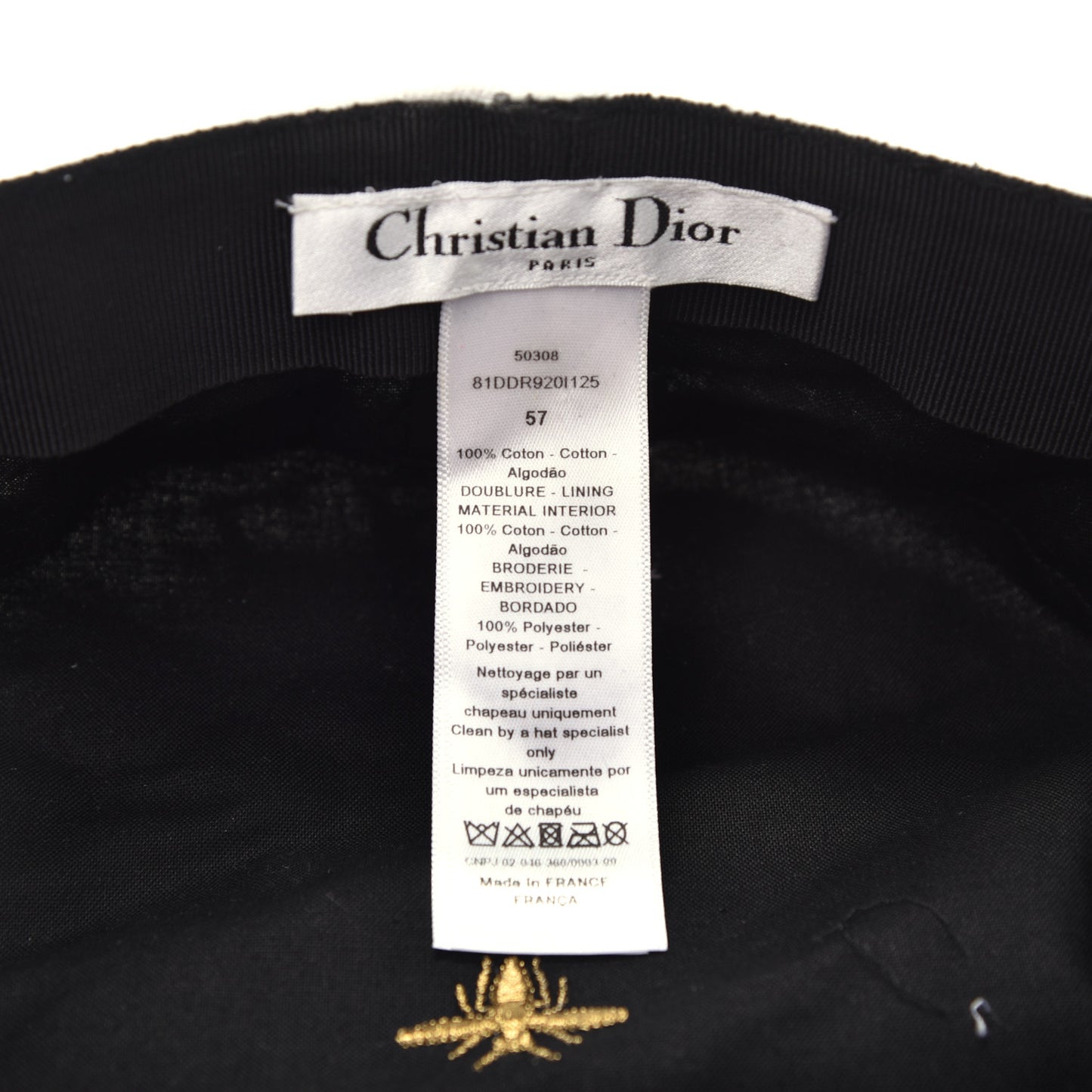 Canvas Printed Daydream Words Cap Hat 57 White