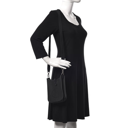 Hermes Taurillon Clemence Evelyne TPM Black 2 of 11