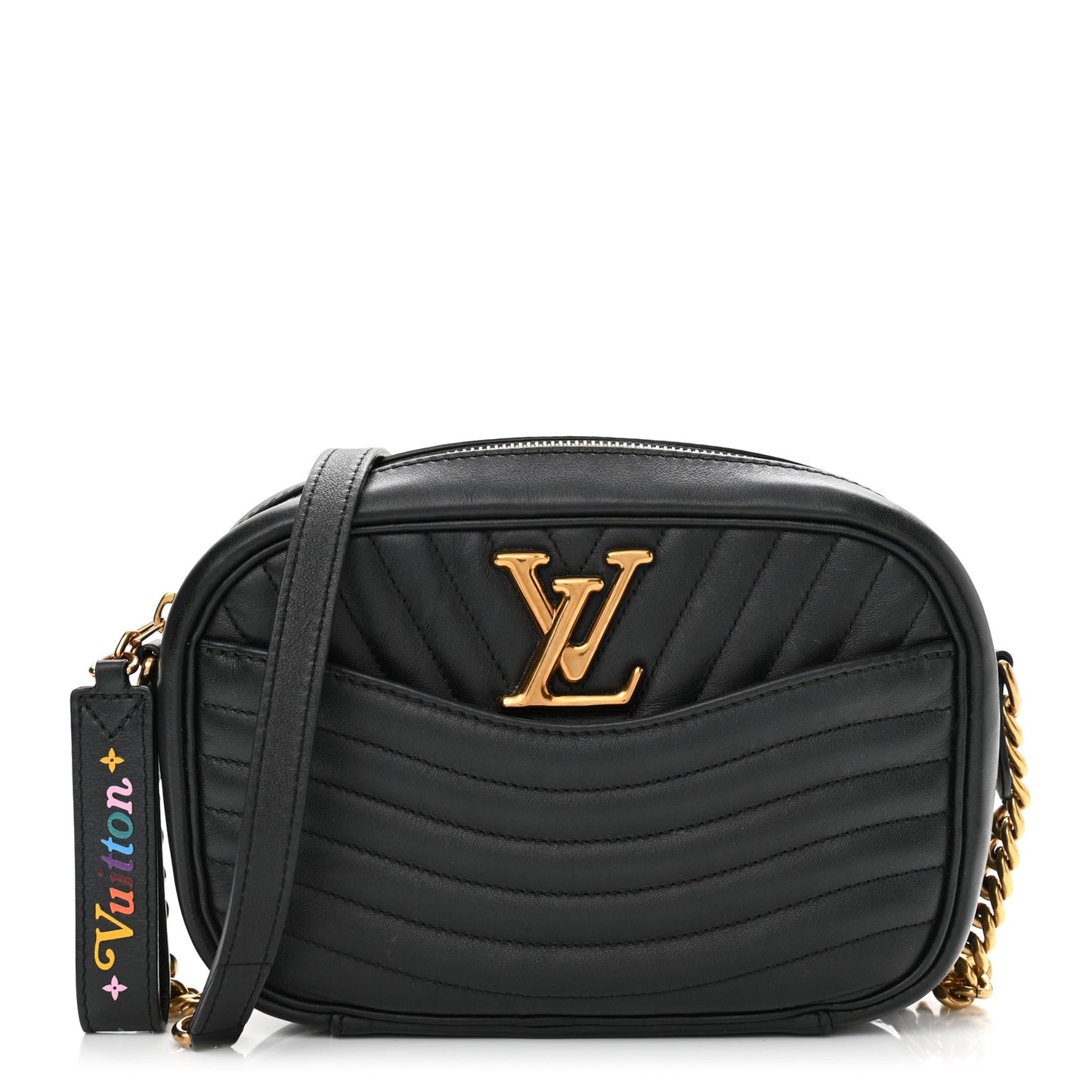 Calfskin New Wave Camera Bag Black
