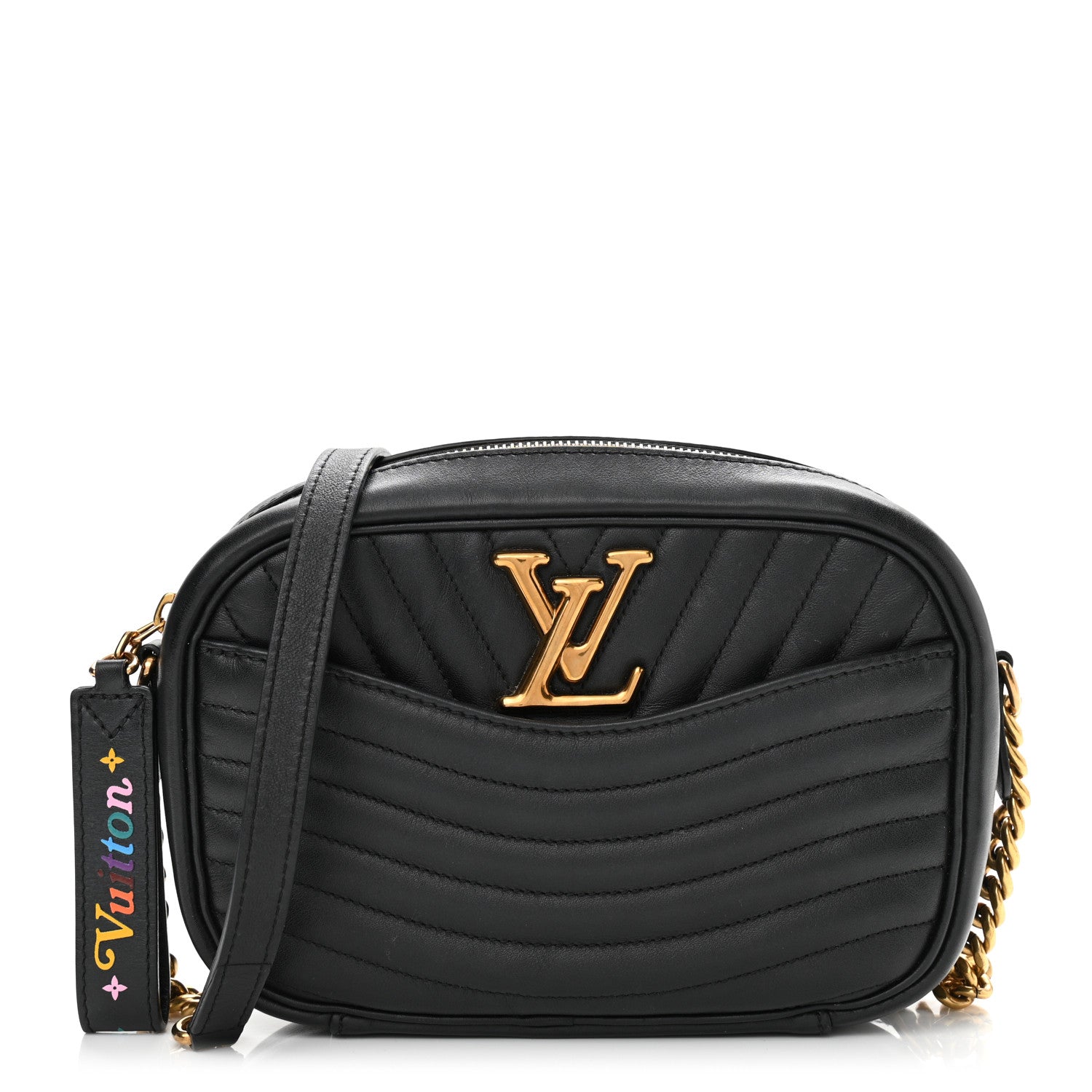 Louis Vuitton Calfskin New Wave Camera Bag Black 1 of 10
